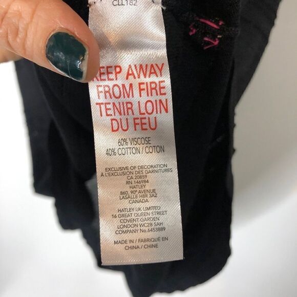 NWT! Hatley Michaelle Black Short Sleeve Knit Top - Picture 6 of 10